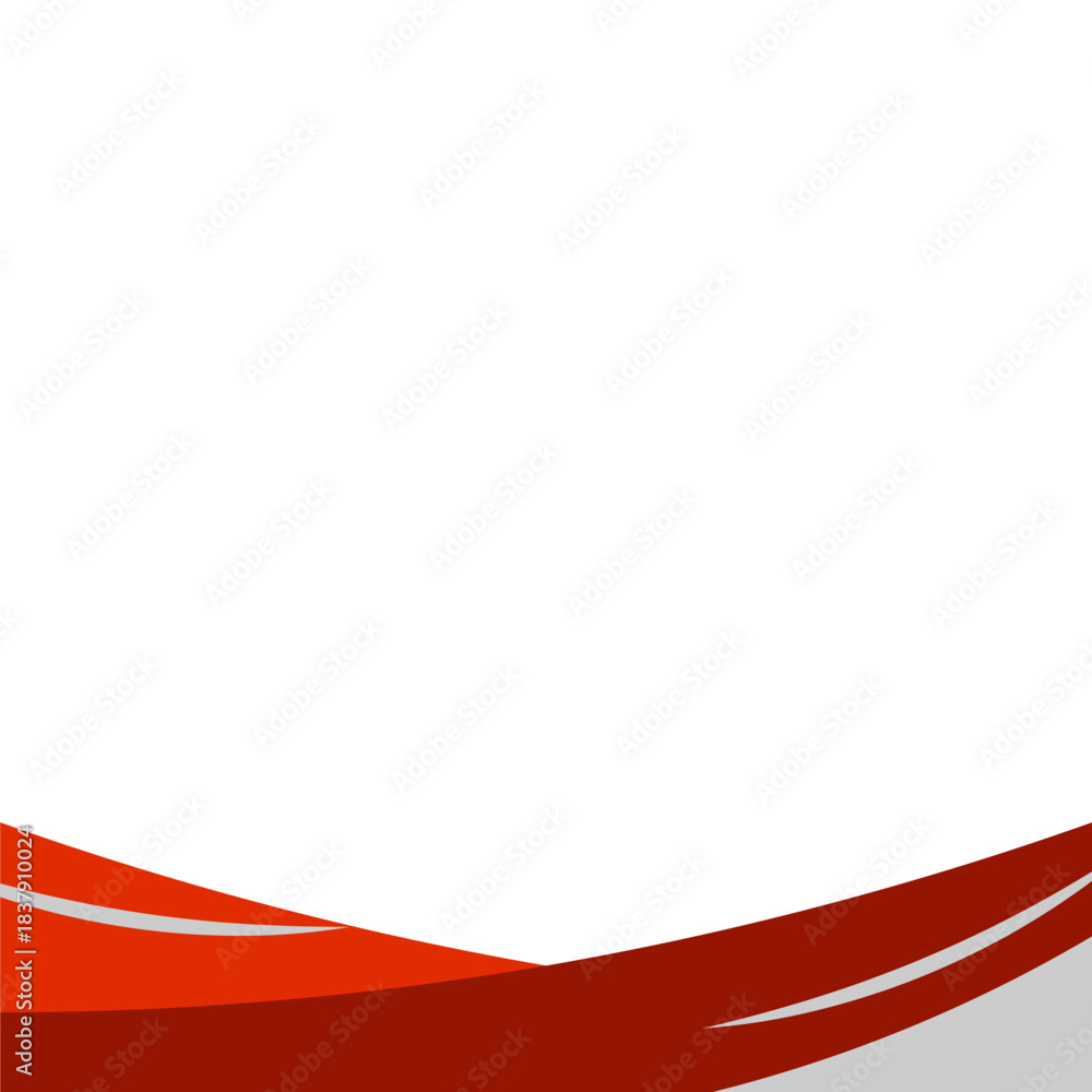 Obraz premium Business Footer with Line Decoration