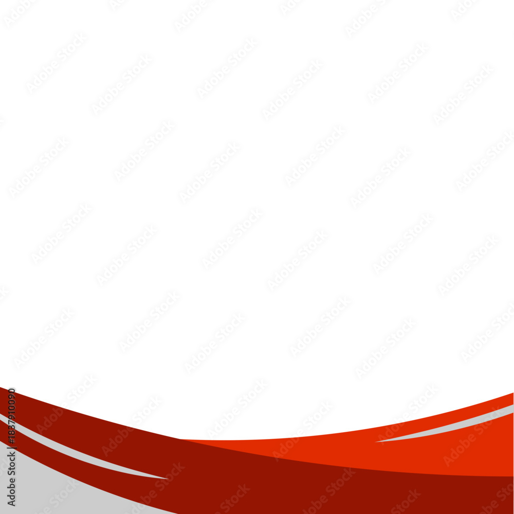 Obraz premium Business Footer with Line Decoration