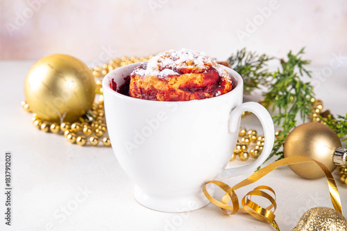 Wallpaper Mural Christmas candy cane striped red and white mugcake Torontodigital.ca