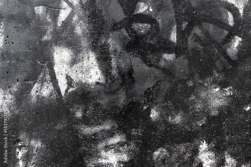 Fototapeta premium Abstract grunge texture in black, white. Retro 90s vibe, bold contrast, textured surface. Background, web header, modern 90s aesthetic, creative banner.