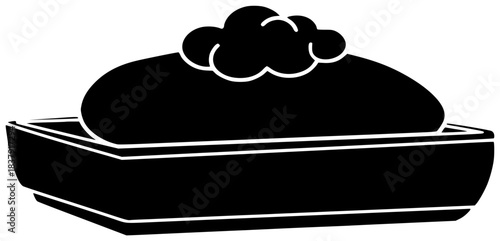 hygiene illustration soap silhouette clean logo bathroom icon bar outline bath beauty wash care health spa healthy foam natural shape for vector graphic background