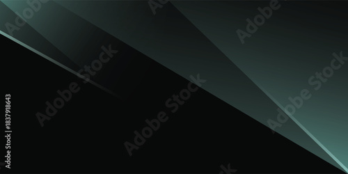 Green and black abstract geometric luxury background vector. Eps 10