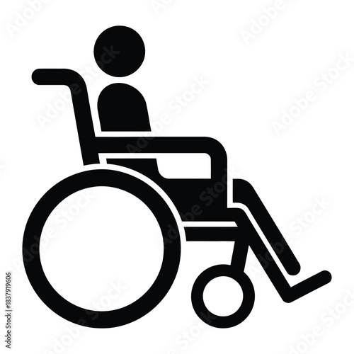 Wheelchair user icon representing accessibility and disability