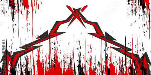 Abstract background with geometric sharp arrow pattern and with some copy space area