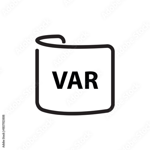 var icon on white background