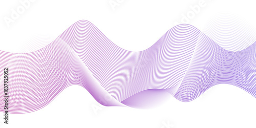 Glowing waveform frequency futuristic gradient. energy sound waves technology concept background. Abstract colorful wave line. vector business texture. Pattern line blend curve flow background.
