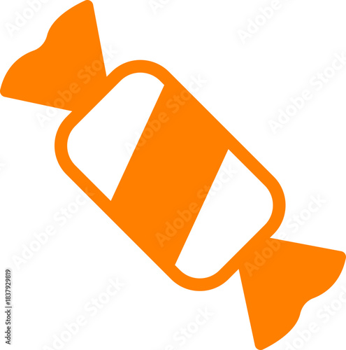 Candy sweets icon in colorful flat line style featuring confection, dessert, treat, bonbon, sugar, snack and related synonym elements for holiday graphics, packaging, party design and decoration