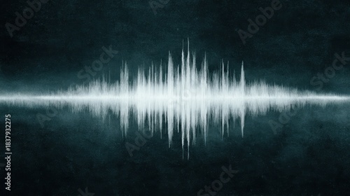 Sound Wave Visualization: A striking visual representation of a sound wave pulses against a textured backdrop, symbolizing the ebb and flow of acoustics.