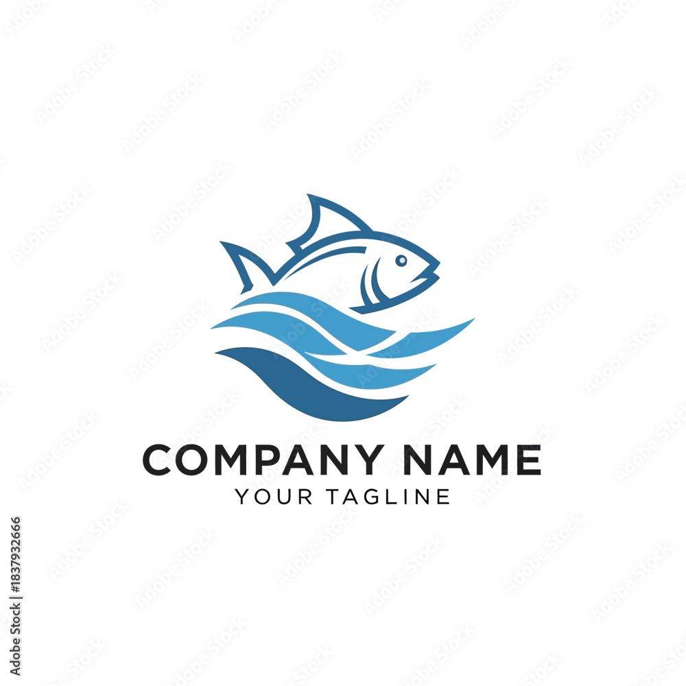 Obraz premium Colorful Leaf Logo Design Template for Company Branding.