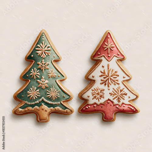 Winter Christmas new Year holiday illustrations