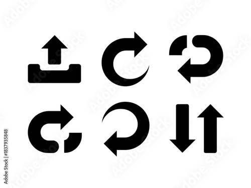Free Download Black and white recycling symbol circular arrow commitment to environmental responsibility - GFXLoad