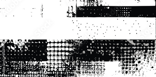 Abstract grunge background with textured paint and vintage sketch elements