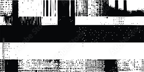 abstract grunge vector background with textured paint splashes and rough ink pattern