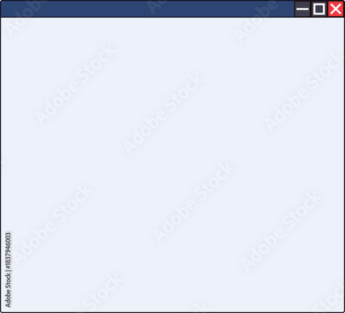 pcウィンドウ　フレーム   青