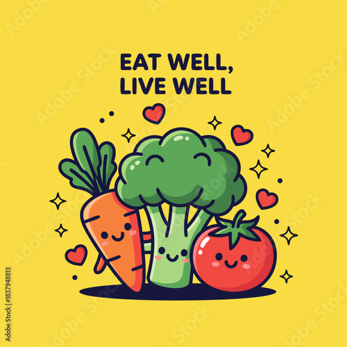 funny cartoon vegetables