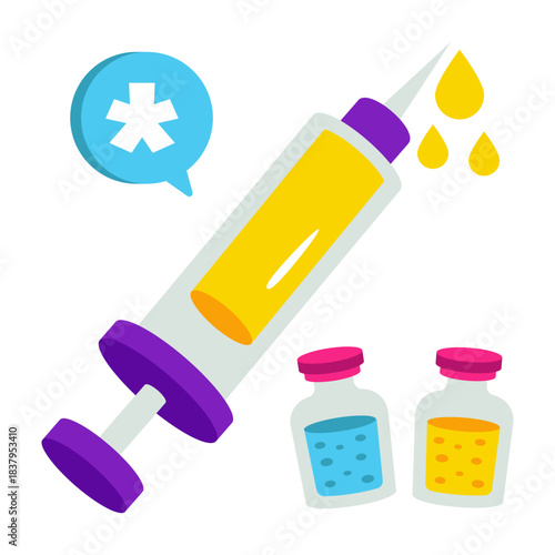 Premium download icon of vaccination