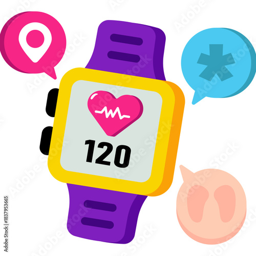 Modern design icon of smartwatch  