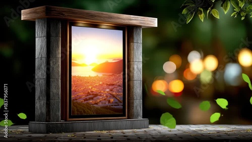 City view through window expansive urban vista seen through window capturing vibrant cityscape and distant architectural forms