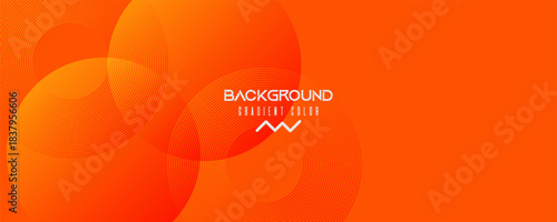 Abstract orange background with circles. suit for bussines, banners