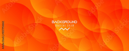 Abstract orange background with circles. simple design, website
