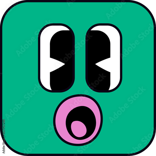 Shocked Square Emoticon