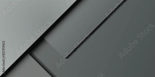 Overlapping light silver paper planes layer. Abstract background. 3D high quality rendering. 3D illustration. 3D CG.