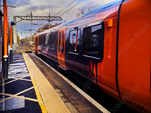 Electrified railway line great British railways england UJK