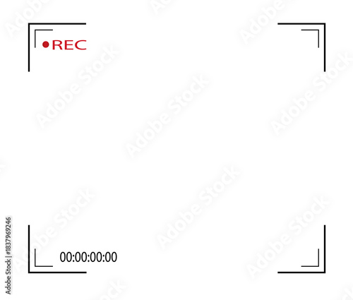 Red recording indicator light symbol for video and audio capture. isolated on transparent background