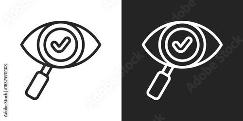 clarity Icon In Black And White Line Style