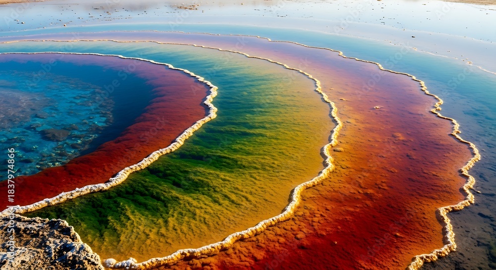 Fototapeta premium Grand Prismatic Spring Yellowstone National Park Vibrant Colors.