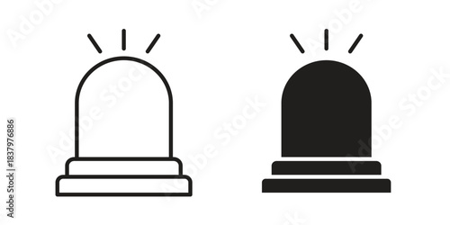 Siren icons set. Pixel Perfect scalable icons.