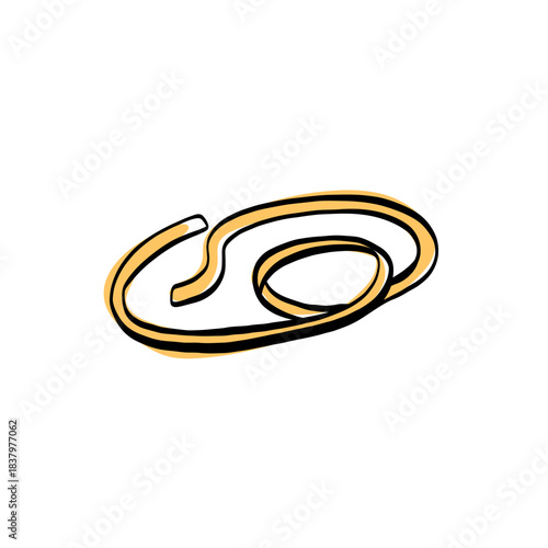 Italian pasta doodle classic shapes spaghetti, pasta, fettuccine, tagliatelle, drawn in clean outline style. Ideal for menus, packaging, branding and recipe illustrations