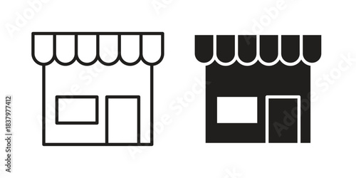 Store icons set. Pixel Perfect scalable icons.