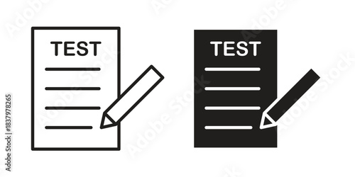 Test icons set. Pixel Perfect scalable icons.