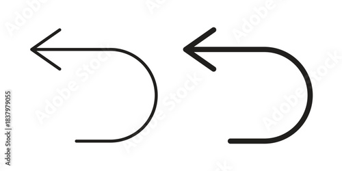 Undo icons set. Pixel Perfect scalable icons.