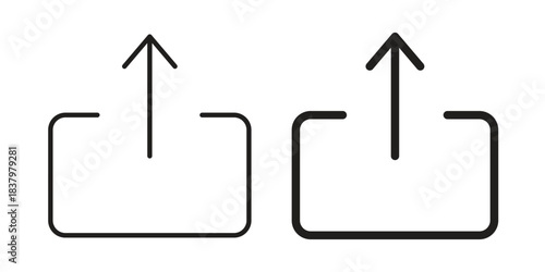 Upload icons set. Pixel Perfect scalable icons.