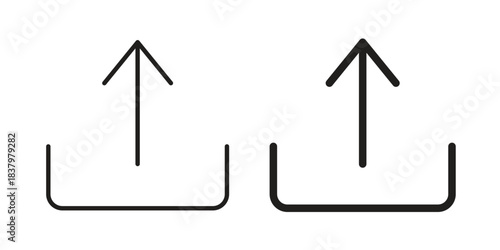 Upload icons set. Pixel Perfect scalable icons.