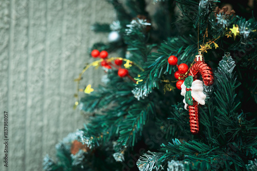 Christmas background for festivals, Merry Christmas, Happy New Year, gift exchange, anniversary, postcard design. with copy space