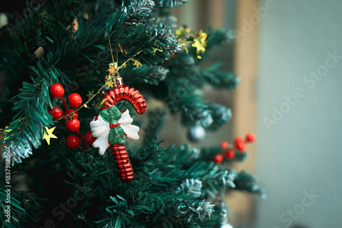 Christmas background for festivals, Merry Christmas, Happy New Year, gift exchange, anniversary, postcard design. with copy space