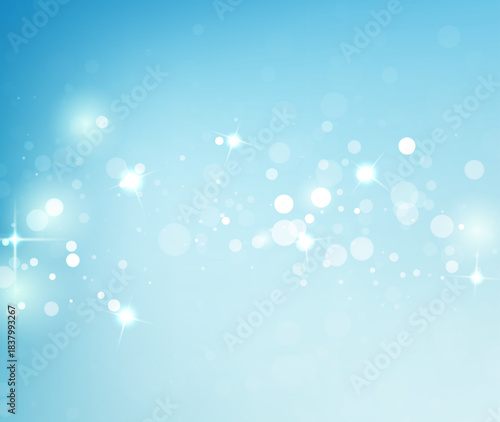 Light Blue Vector Bokeh Background For Baby Shower And Birthday