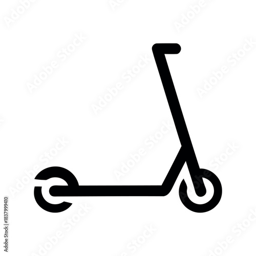 Scooter icon outline for modern urban mobility and eco transport symbol