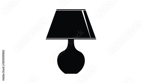 table lamp isolated on white background