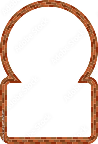 Horseshoe Arch brick frame