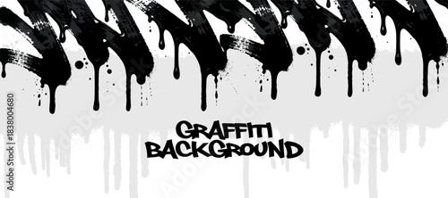 Graffiti background with scribbles. spray paint effect, splatters and tagging hand-drawn style.