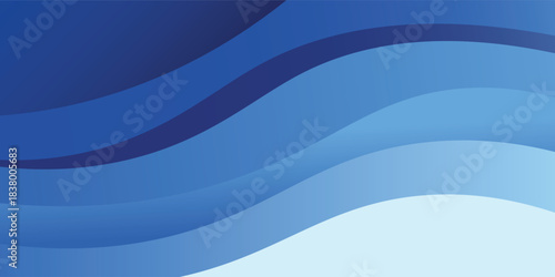 Abstract flowing blue layers create a dynamic and modern background design modern eps.10 vector