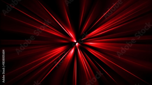 Abstract black background with red light line