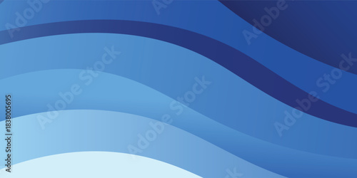Abstract flowing blue layers create a dynamic and modern background design modern eps.10 vector