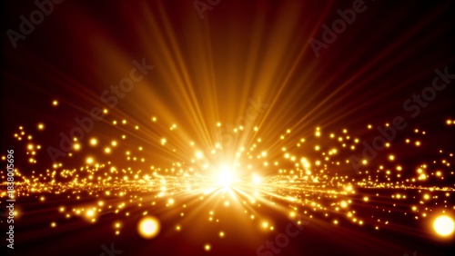 Abstract background - bright orange lights