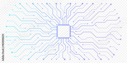 Motherboard technology circuit board background texture design. Creative idea AI banner concept for internet technology. Digital motherboard concept for poster, cover, banner, header, web template