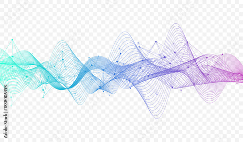 Abstract tech network connection dots. Digital background and big data technology. Blue background with plexus lines effect. Geometric background with abstract mesh.